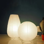 MEELANO Apansk-inspireret Miraki Paper Lantern bordlampe – hyggelig og moderne belysning til hjemmet