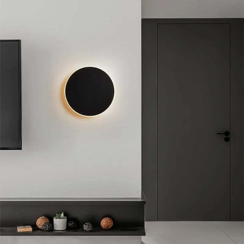 MEELANO Moderne Ronde LED Sensor Væglampe – Energibesparende Belysning
