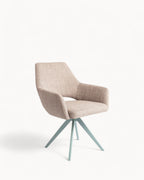 MEELANO Moderne Spisestol med 180-Grad Drejefunktion – Mintgrøn Polyester