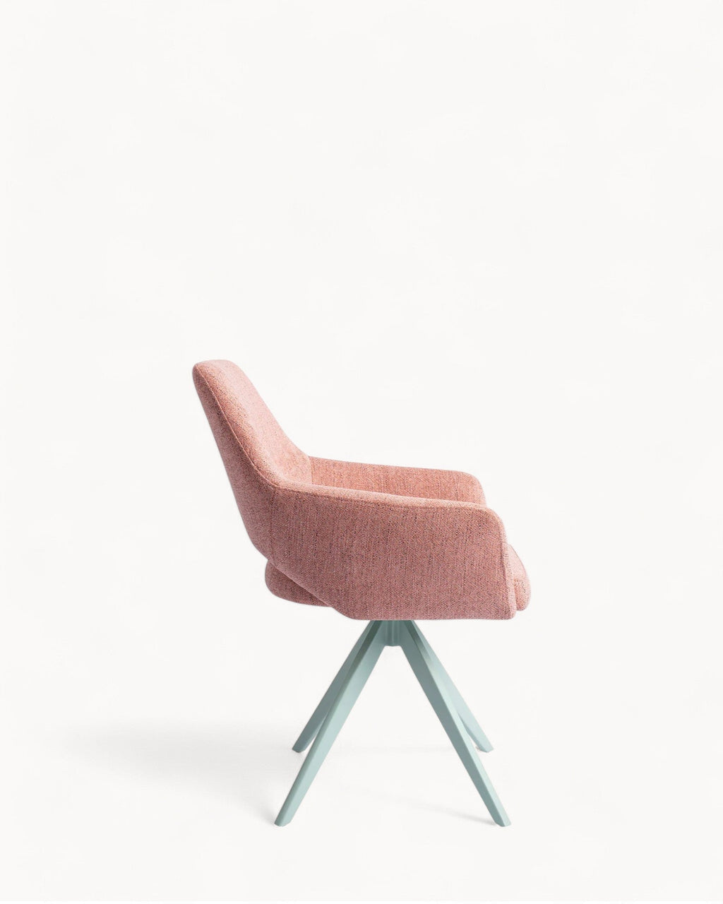 MEELANO Moderne Spisestol med 180-Grad Drejefunktion – Mintgrøn Polyester