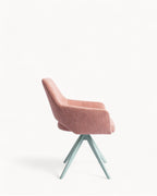 MEELANO Moderne Spisestol med 180-Grad Drejefunktion – Mintgrøn Polyester