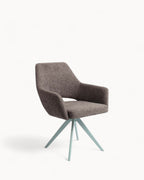 MEELANO Moderne Spisestol med 180-Grad Drejefunktion – Mintgrøn Polyester