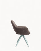 MEELANO Moderne Spisestol med 180-Grad Drejefunktion – Mintgrøn Polyester