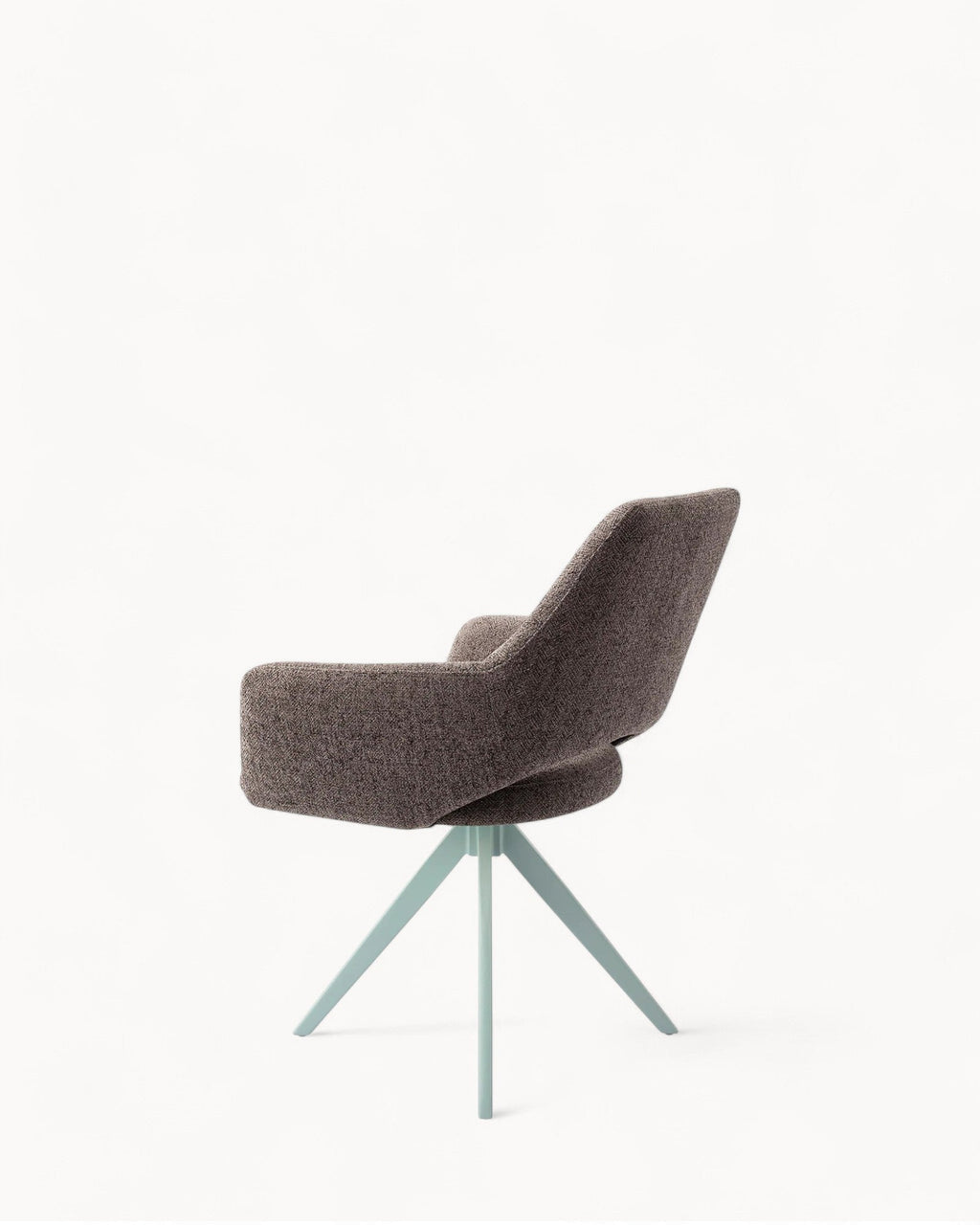 MEELANO Moderne Spisestol med 180-Grad Drejefunktion – Mintgrøn Polyester