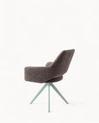 MEELANO Moderne Spisestol med 180-Grad Drejefunktion – Mintgrøn Polyester