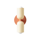 MEELANO Moderne Væglampe med LED og Blød Belysning – Slank Design Pink Hvid + Hvid