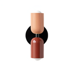 MEELANO Moderne Væglampe med LED og Blød Belysning – Slank Design Sort Rød + Pink