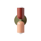 MEELANO Moderne Væglampe med LED og Blød Belysning – Slank Design Grøn Rød + Pink