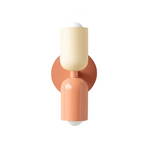 MEELANO Moderne Væglampe med LED og Blød Belysning – Slank Design Pink Hvid + Pink