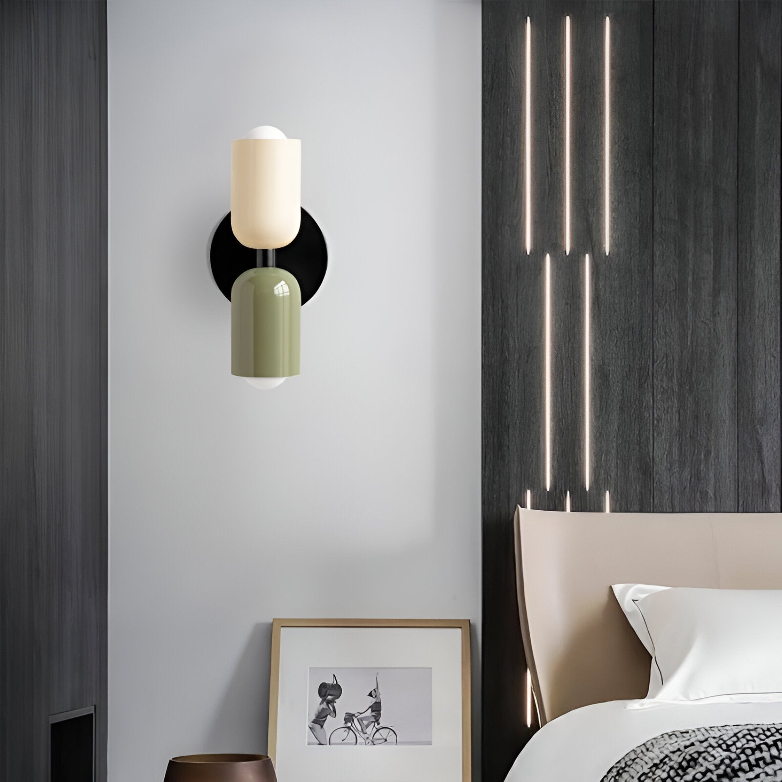 MEELANO Moderne Væglampe med LED og Blød Belysning – Slank Design
