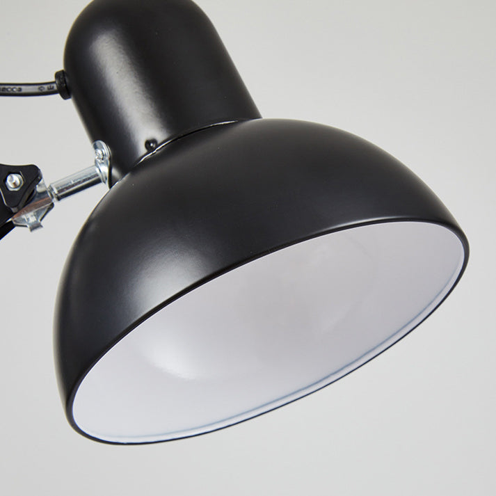 MEELANO Moderne minimalistisk udtrækkelig langarms klemme i jern ABS bordlampe med 1 lys til soveværelse