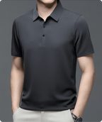 MEELANO Hommes | Herre Tekstureret Poloshirt – Elegant Struktur & Klassisk Pasform