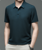 MEELANO Hommes | Herre Tekstureret Poloshirt – Elegant Struktur & Klassisk Pasform