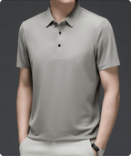 MEELANO Hommes | Herre Tekstureret Poloshirt – Elegant Struktur & Klassisk Pasform