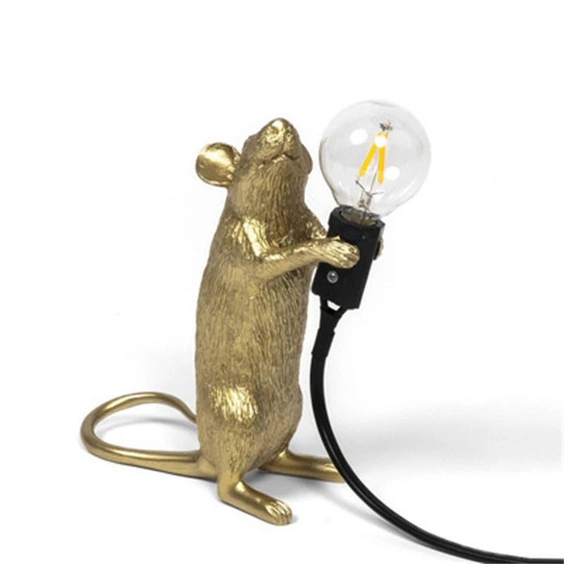 Musse Natbordlampe i Resin med Unik Design og Flere Farver 14