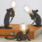 Musse Natbordlampe i Resin med Unik Design og Flere Farver 3