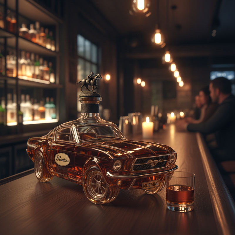 MEELANO Bilformet Whiskykaraffel Til Hjemmebar Med Raffineret Design