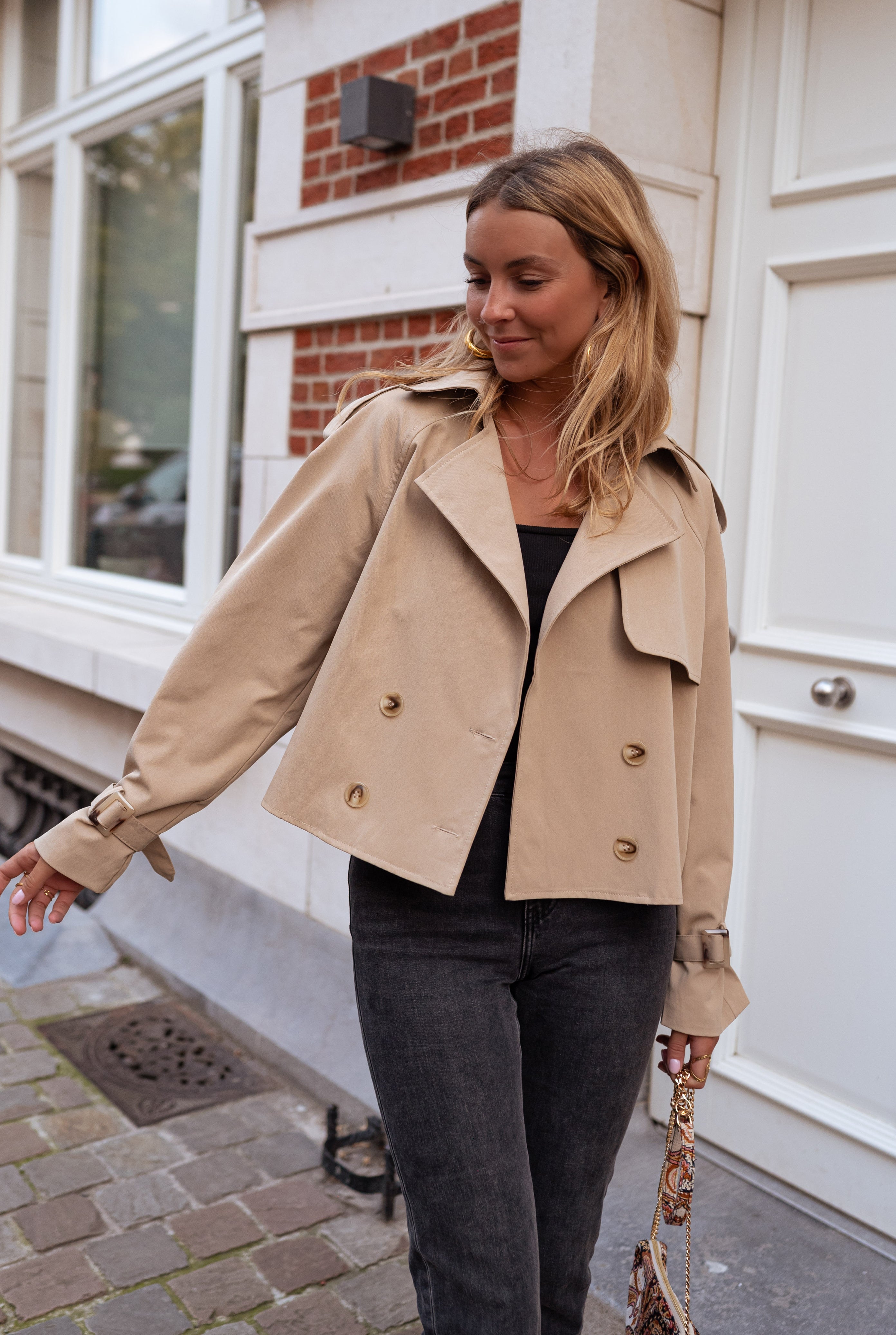 MEELANO Dame Elegant Trenchcoat Til Kvinder Forår Og Sommer Stilfuld