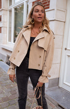 MEELANO Dame Elegant Trenchcoat Til Kvinder Forår Og Sommer Stilfuld