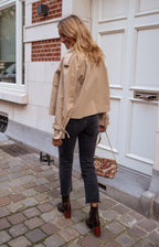 MEELANO Dame Elegant Trenchcoat Til Kvinder Forår Og Sommer Stilfuld