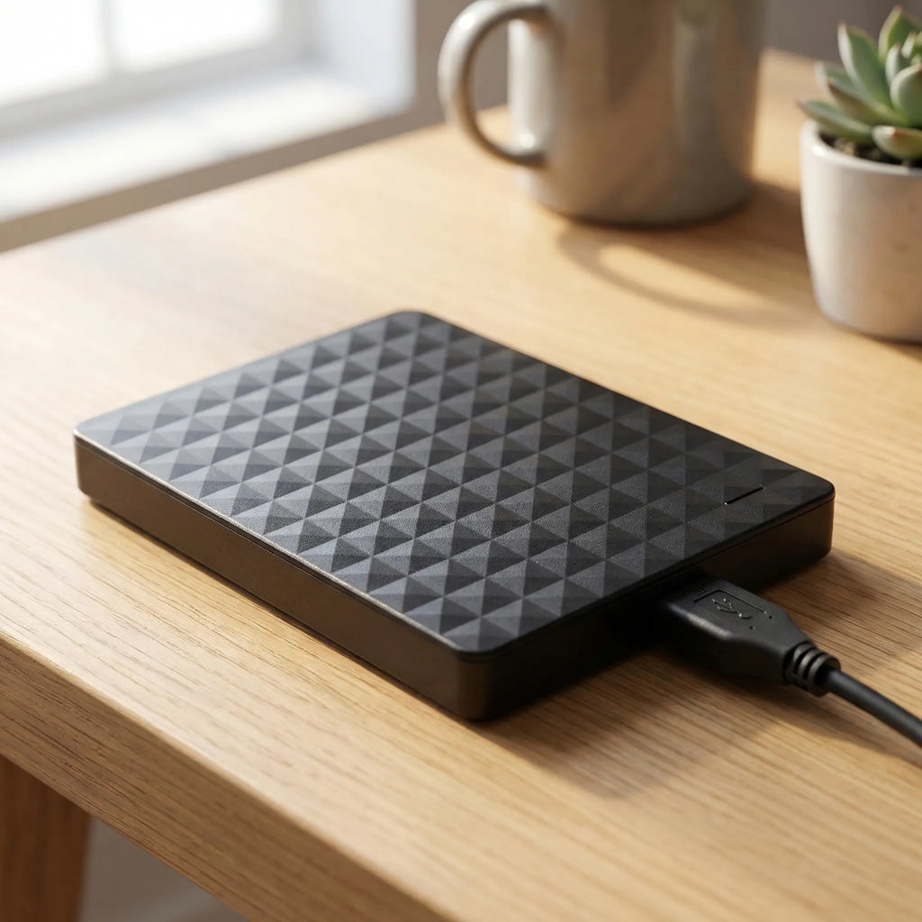 MEELANO Ekstern Harddisk til Bærbar og Spillekonsol – USB 3.0 Lagerplads til PC, PS5 og Xbox, Plug and Play