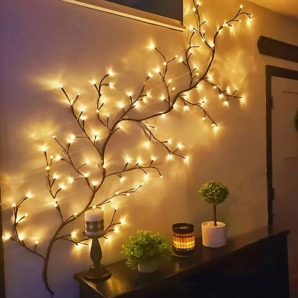 MEELANO Stemmelampe Med 72 Eller 96 LED Lys Til Hyggelig Stuebelysning