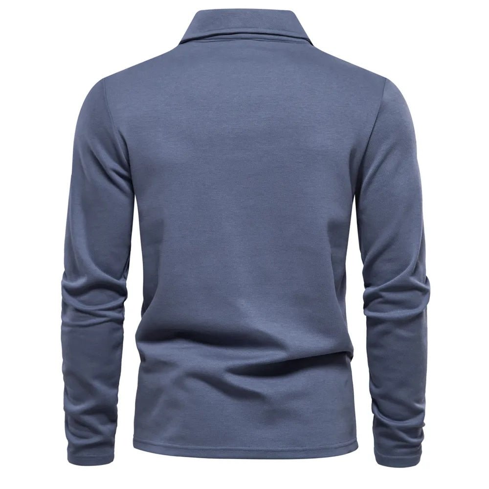 MEELANO Nouva | Herre Langærmet Poloshirt – Eksklusiv Kvalitet & Tidløs Stil