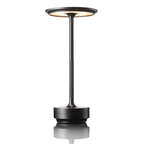 MEELANO Luksus Trådløs Bordlampe Ledningsfri Stilfuld Lysdesign Sort