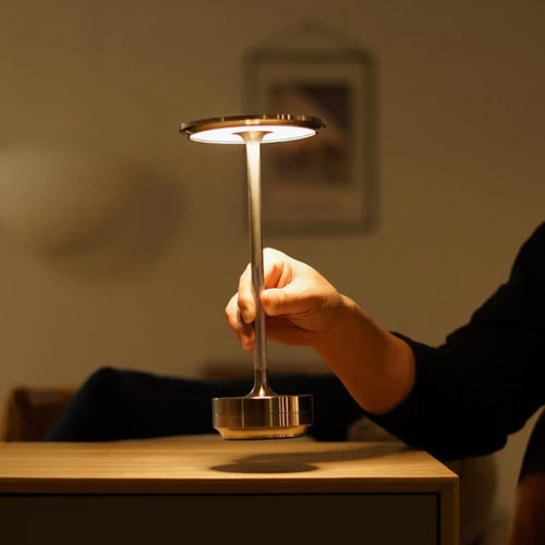 MEELANO Luksus Trådløs Bordlampe Ledningsfri Stilfuld Lysdesign