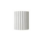 MEELANO Resin Clarity Minimalistisk Væglampe Med Harpiks Gips Hvid
