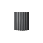 MEELANO Resin Clarity Minimalistisk Væglampe Med Harpiks Gips Grå