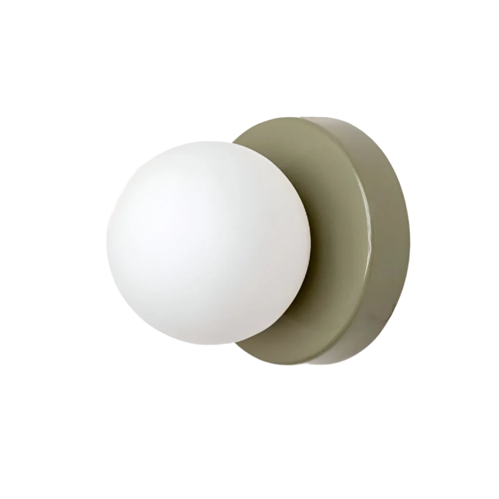 MEELANO Nordisk afrundet minimalistisk LED-væglampe i glas Grøn