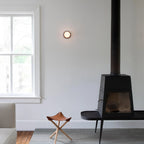 MEELANO Nordisk afrundet minimalistisk LED-væglampe i glas
