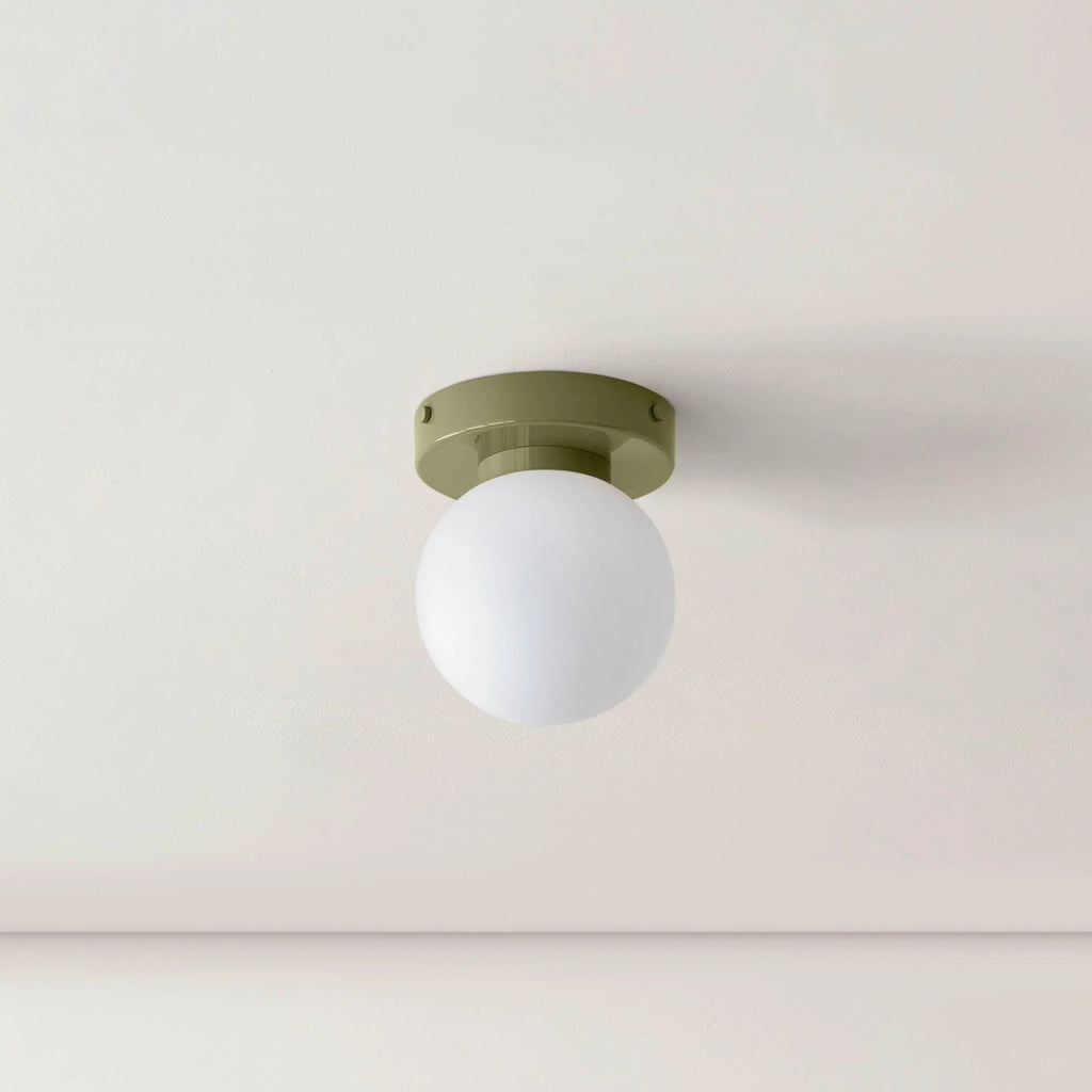 MEELANO Nordisk afrundet minimalistisk LED-væglampe i glas