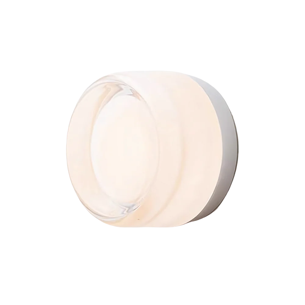 MEELANO Nordisk lysende akryl moderne væglampe med smilehul Hvidt lys Fordybning