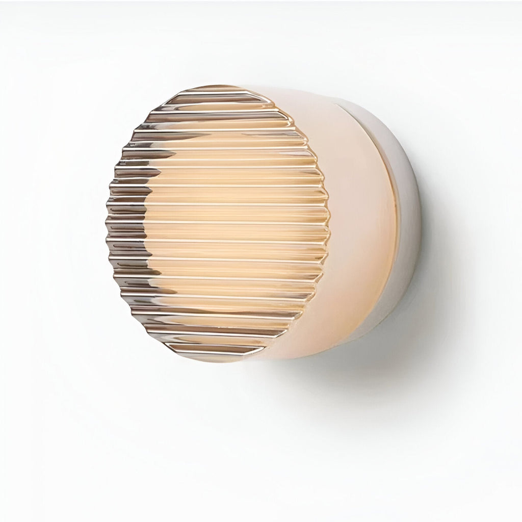 MEELANO Nordisk lysende akryl moderne væglampe med smilehul Røget grå Kartoffelchips