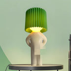 MEELANO Nye Menneskeformede Bordlamper Finurlig Designer Belysning Grøn