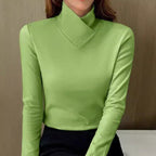 Umami | Dame Rullekrave Sweater - Varm Højhalset Striktrøje