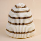 Luna | Dame Beanie-Hue Stribet med Blødt Inderfor