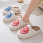 MEELANO Unisex Smiley-Mønster Hjemmesko Varme Og Bløde