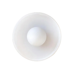 MEELANO Olivenskive væg- og loftslampe Ren hvid