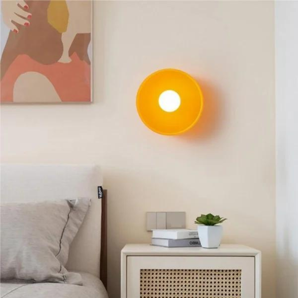 MEELANO Olivenskive væg- og loftslampe