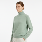 MEELANO Pamelo | Dame Elegant Finstrikket Striktrøje med V-Hals - Varm Pullover