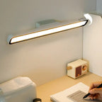 MEELANO Opladelig Magnetisk Skrivebordslampe med Sensorbetjening – Sort Hvid