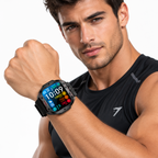 MEELANO Vandtæt Outdoor-Smartwatch – Robust Ur med Opkald, Søvn & Aktivitetssporing, Op til 10 Dages Batteri – TrailMate