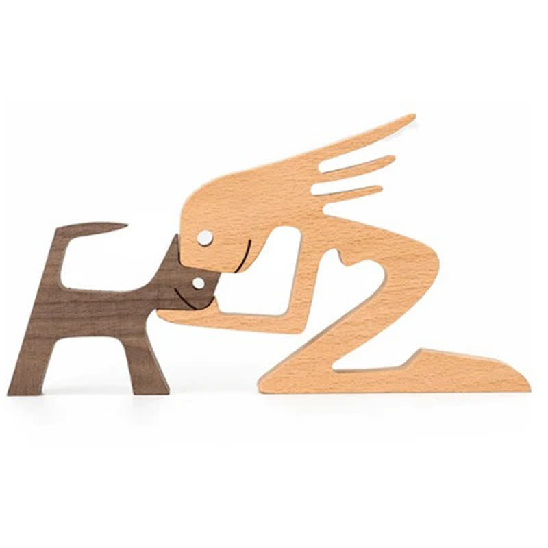 MEELANO Håndlavede Træudskæringer – Unikke Hundefigurer til Boligindretning