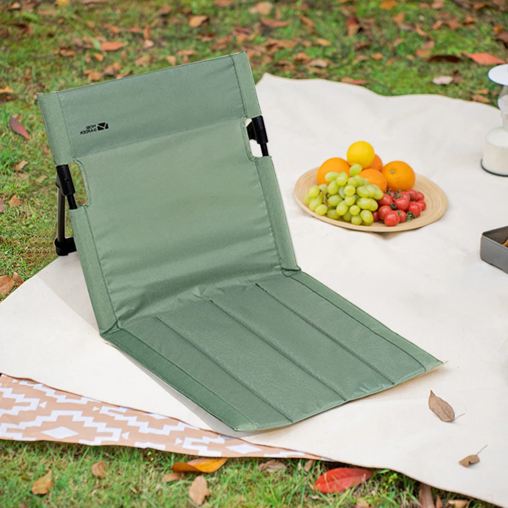 MEELANO PicnicPal | Foldbar Campingstol med Ergonomisk Komfort og Letvægt Grøn
