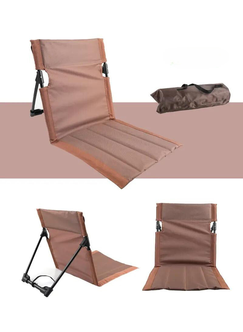 MEELANO PicnicPal | Foldbar Campingstol med Ergonomisk Komfort og Letvægt Mørkebrun