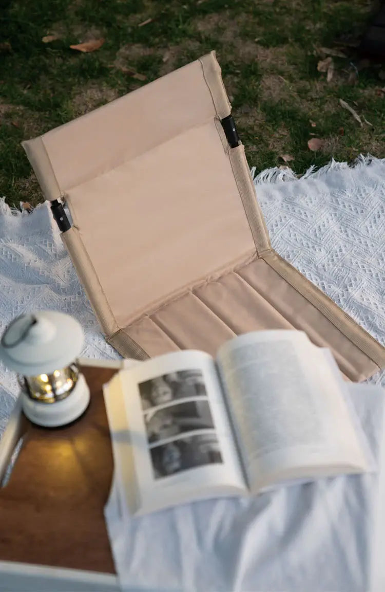 MEELANO PicnicPal | Foldbar Campingstol med Ergonomisk Komfort og Letvægt Khaki