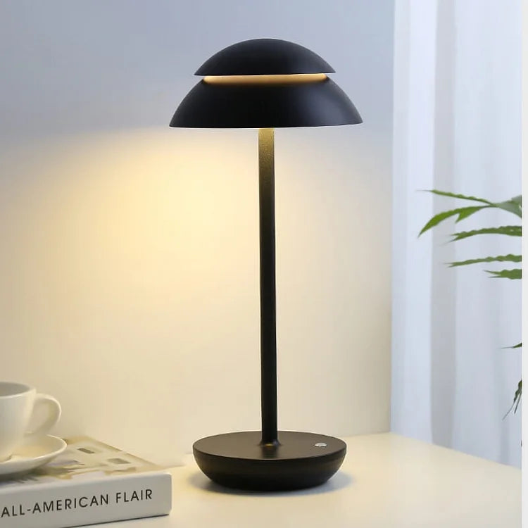 MEELANO Prestige – Trådløs genopladelig bordlampe i skandinavisk design Sort